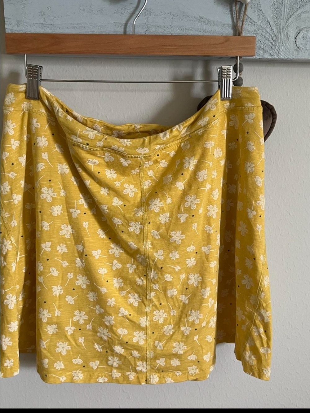Toad&Co Yellow Floral Skort w Pocket